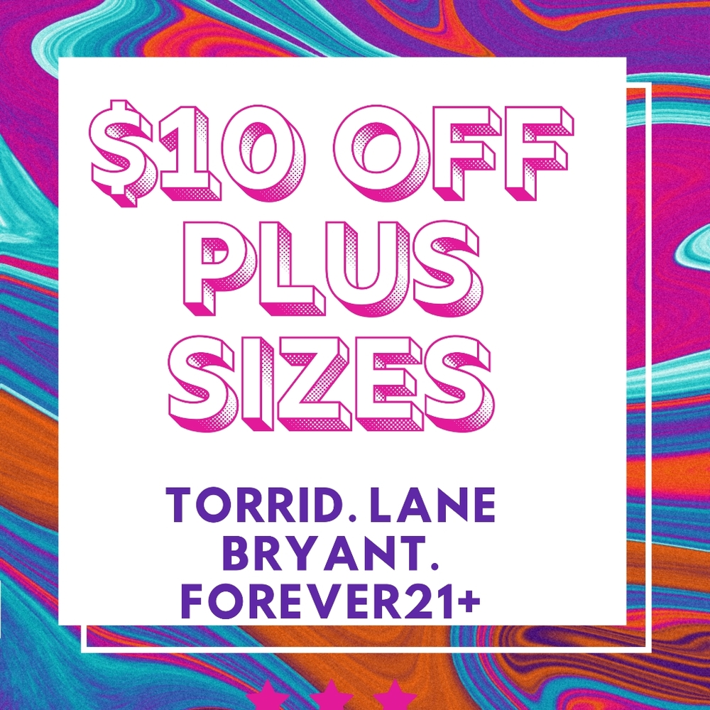 $10 OFF ALL Plus Sizes (READ DESCRIPTION)